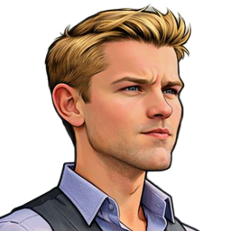 Illustrated portrait of author Kristian Millirons