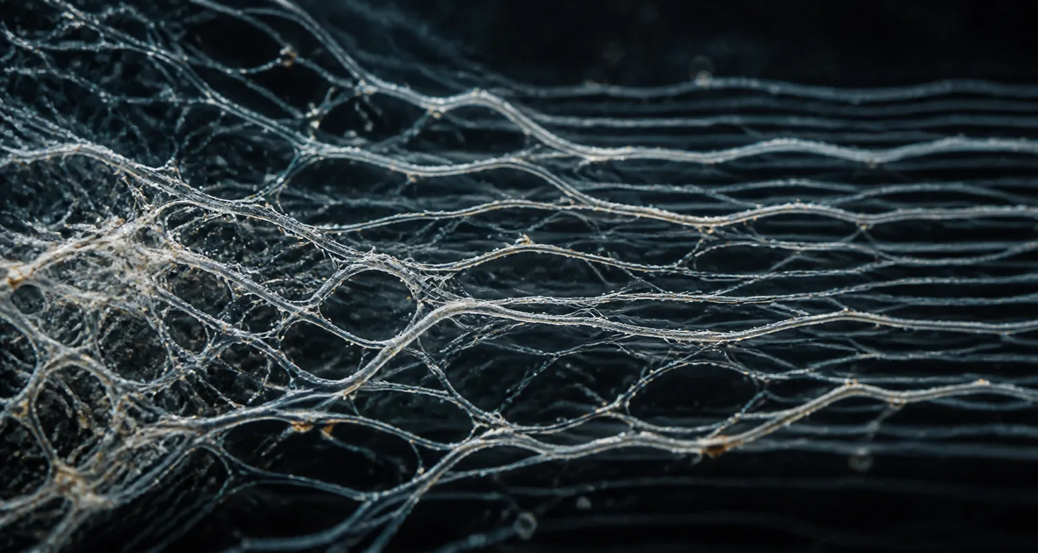 Organic branching forms gradually resolving into a uniform pattern
